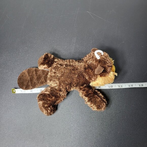 Aurora Mini Flopsies Brown Builder Beaver Plush Stuffed Animal Plushie Stuffie - Picture 9 of 9